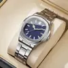 Reloj Cuadrado Clásico de Calendario para Hombre de Moda Popular Transfronterizo Venta al por Mayor Deportivo Moderno Reloj de Cuarzo No Mecánico