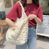 2522 Stylisch Clouds Bubble Flower Shoulder Bag Novas Vesículas Bolsa Simples para Estudantes Femininas Bolsa de Lona