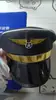 Chapéu Octogonal de Polícia Logo Águia Negra Casa de Brinquedo Infantil Chapéu de Polícia Uniforme Tentação Role Play Chapéu de Policial