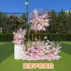 Novo estilo casamento grande estilo arranjo de chão flor simulação flor de seda produto acabado decoração arranjo de flor de eucalipto guia de caminho de palco T arte floral de casamento