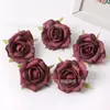 Ins Estilo Escandinavo Rosa Flor Artificial Cabeza de Flor Falsa Hecho a Mano DIY Pasador Tocado de Flor Material para Bolso Gu Mei Tong