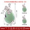 Venta al por mayor de comercio exterior cristal natural libélula colgante gota de diamante moda europea y americana simple joyería collar para hombres y mujeres