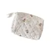 Bolsa de Cosméticos Acolchada con Estampado de Dibujos Animados Lindos, Bolsa de Almacenamiento de Productos para el Cuidado de la Piel Portátil de Aspecto Elegante, Bolsa de Almacenamiento de Artículos de Tocador de Gran Capacidad
