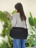Bolsa Tote da Moda, Bolsa Transversal de Tecido Macio, Bolsa de Lona Estilo Japonês, Bolsa para Aula de Estudante, Grande Capacidade, Bolsa Simples de Tecido, Bolsa de Ombro
