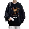 Primavera y Otoño Estilo Hong Kong Creativo Estampado de Graffiti Casual Hip-Hop Versátil Talla Grande para Hombre