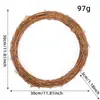 Anillo de Ratán de Rama Seca DIY Transfronterizo Material Tejido Corona de Navidad Anillo de Ratán Floristería Anillo de Ratán Decoración Anillo Desnudo Accesorios