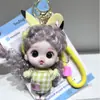 Chaveiro Pingente de Boneca Desenho Animado Criativo Boneca Fofa Feita à Mão Pingente de Bolsa Pingente de Chaveiro de Carro Presente