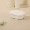 Jabonera de Viaje Portátil Impermeable con Tapa Doble Capa para Baño con Drenaje para Lavabo