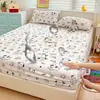 Funda de colchón impermeable a prueba de orina, funda de cama de una sola pieza, protector de colchón resistente a la suciedad, funda de colchón antideslizante de cobertura completa, adecuada para todas las estaciones