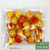 Suministro de fábrica simulación plástico fruta pequeña 35 modelo de frutas y verduras mini set de frutas y verduras ayudas de enseñanza para bebés