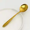 Cuchara Redonda de Acero Inoxidable 304 Cuchara para Comer Gachas en Casa Cuchara para Sopa Cuchara de Mesa de Restaurante Cuchara para Café Cuchara para Postre Cuchara