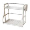 Estante para condimentos, estante de almacenamiento de cocina, estante para condimentos sin perforaciones, estante de almacenamiento, palillos, cuchillos, suministros de plástico para el hogar