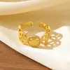 Anillo de Diseño Cruzado de Nueva Tendencia Transfronterizo, Lujo Ligero, Sencillo y de Moda, Joyería de Anillo Abierto Ajustable