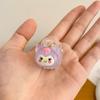 Pasador Dulce Sanrio Perro Gui de Jade Cabeza de Oso Fresa Tocado Lindo Dibujo Animado Cabello Mágico Sirena Anillo Simple para el Cabello