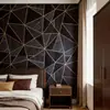 Adesivos Geométricos Minimalistas de Luxo Leve Adesivos de Parede Autoadesivos Decoração de Parede de Fundo para Quarto Próximo à Cama Papel de Parede para Renovação de Móveis