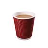 Taza de Café Corrugada Personalizada 8 oz 12 oz 14 oz 16 oz Taza para Bebidas Calientes Taza de Café Corrugada Engrosada