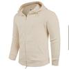 2025 Nueva Chaqueta Casual Cruzada de Terciopelo Austriaco de Doble Cara para Hombre, Cardigan con Cremallera, Chaqueta con Capucha, Ropa para Hombre