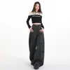 Pantalones Anchos Sueltos de Estilo Vintage Nuevos y de Moda Otoño/Invierno 2026 con Estampado de Moda para Mujer