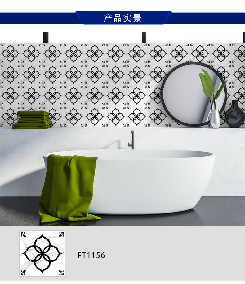 PVC加厚耐磨防潮室内装修地贴地板贴水泥地地贴厨房自粘仿瓷砖塑料卫生间批发纸铺的防木纹板厕所浴室硅藻