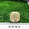 Abajur de Lanterna de Bambu Puramente Artesanal, Luminária Pendente Criativa com Personalidade Estilo Chinês, Design Artístico para Restaurante e Pousada, Lâmpada Retrô para Casamento