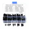 180 Peças/caixa coluna de isolamento hexagonal de nylon de passagem única coluna de suporte de nylon de passagem dupla espaçador de placa de coluna M3 combinação