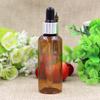 Botella cuentagotas de PET de 50 ml para aceite esencial tapa de color brillante botella de plástico botella para mezclas botella para rellenar botella de aceite esencial botella para cosméticos para rellenar