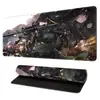 Mouse Pad Superfície de Fibra de Poliéster Borda Espessada Resistente ao Desgaste Borracha Natural Base Antiderrapante Modelo Universal para Escritório e Jogo