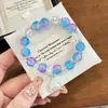 Pulsera Minimalista de Cristal para Mujer con Borlas de Cola de Pez, Atracción Turística Popular, Joyería Cultural y Creativa al por Mayor