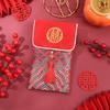 Nuevos Sobres Rojos de Boda de Brocado con Diseño Creativo, Sobres Rojos de Tela de Brocado con Exquisita Artesanía de Bordado, Venta al por Mayor
