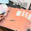 Bolsa para Archivos Engrosada A4, Bolsa Transparente para Almacenamiento de Etiquetas, Bolsa para Archivos de Tipo Cierre de Oficina, Bolsa Grande de Capacidad para Información para Estudiantes