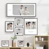 Combinación de Arte Moderno, Producto Terminado Elegante, Foto de Boda Estéreo, Marco de Fotos Rectangular Simple Elegante, Personalización para Colgar en la Pared