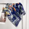 Bufanda de Seda y Lana para Mujer en Otoño e Invierno, Bufanda de Cuello de Alta Gama, Cálida y a Prueba de Frío