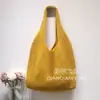 Nova Bolsa de Tricô Bolsa Tecida à Mão Bolsa Tote Vintage Bolsa de Ombro Bolsas Bolsa de Lã Feminina Bolsa de Compras