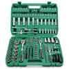 Conjunto de Ferramentas Mecânicas de 172 Peças, Aço Banho de Zinco Brilhante, Catraca de 24 Dentes