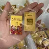Pegatina para Teléfono de Lámina Dorada Mismo Estilo Shuibei, Amuleto Billetera de Teléfono Tesoro de Riqueza, Lámina Dorada Mismo Estilo Shuibei