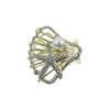 Pinza de agarre de alta calidad para mujer, gran pinza de tiburón con incrustaciones de diamantes, perla hueca de amor, estilo coreano, accesorio simple para el cabello en la parte posterior de la cabeza