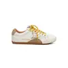 Zapatillas de entrenamiento alemanas personalizadas de colorblock retro para mujer, nuevo estilo versátil con cordones desgastados, zapatillas casuales que aumentan la altura