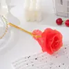 Vendas diretas do fabricante de origem: Flores Eternas Coloridas, Flores com Folha de Ouro, Rosas Artificiais, Arranjos de Flores, Presentes de Feriado para Namoradas