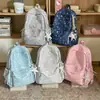 Mochila dulce estilo ins japonés para mujer, gran capacidad, alto atractivo estético, mochila escolar ligera, adecuada para estudiantes y salidas