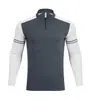 Camiseta informal de manga larga con cuello semiabierto para hombre y mujer, ideal para actividades al aire libre, para entrenador deportivo y de fitness.