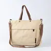 Bolso de Lona Gruesa de Gran Capacidad para Viajes Diarios de Mujeres 2025 Nuevo Bolso Bandolera Sencillo Bolso Tote de Moda para Salir Cruzado