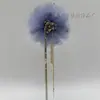 2025 Nueva Cadena de Rama Dorada y Hoja de Jade con Borla de Concha Clip Flor de Loto y Peonía Clip de Tiburón Peinado Elegante