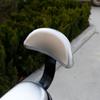 Funda para Asiento de Bicicleta Eléctrica Cuero PU Plateado Elástica Funda para Asiento de Bicicleta Eléctrica Universal para Todas las Estaciones Impermeable Protección Solar Funda de Cuero