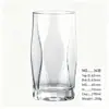 Vaso de vidrio de alta transparencia Jindalai para uso doméstico, vaso simple para agua, vaso para jugo, taza multifuncional para café, taza de lujo ligero estilo ins