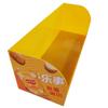 Estante de Exhibición de Papas Fritas de Fábrica Original Patrón Amarillo Impreso Estante de Exhibición de Comida Rápida Doble Capa Acrílico Estante de Exhibición de Snacks