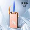 Encendedor de Inyección Directa Portátil de Moda con Patrón de Aurora Colorido de Aspecto Elegante Encendedor a Prueba de Viento de Llama Azul Regalo Venta al Por Mayor