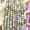 Cuentas Redondas de Jade Flor de Durazno Color Cuentas de Jade Persa Cuentas de Ágata de Jade Accesorios para Pulseras DIY Semi-terminados Cuentas al por Mayor