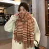 Novo Cachecol de Pescoço Espesso Quente de Imitação de Caxemira para Outono e Inverno, Xale de Alta Qualidade, Estilo Tendência Versátil e da Moda para Casais