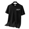 Fabricante Directo Camiseta de Manga Corta de Seda de Hielo para Hombre Tendencia 2025 Casual Moderna para Hombre Cuello Redondo Manga Media Verano Nueva Camiseta