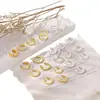 Amazon Europa y América Venta Caliente Anillo con Doble Bisagra Clip para Oreja Diseño de Nicho Aro de Oreja Simple Joyería de Accesorios Femeninos Atmosféricos Personalizados